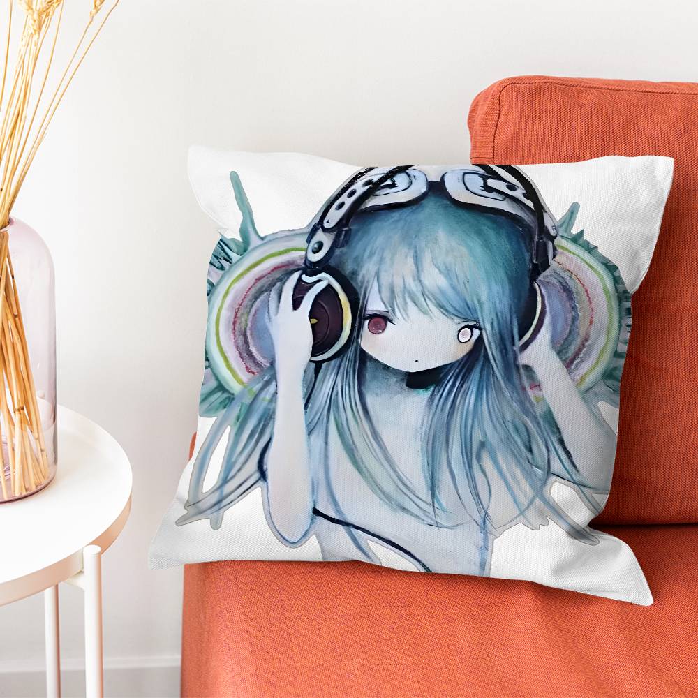 Kkikuo Art Anime Cartoon Pillowcase Pillows for Sofa Cover Decoration Home Decor Items Luxury Pillow Covers Cushion Cushions