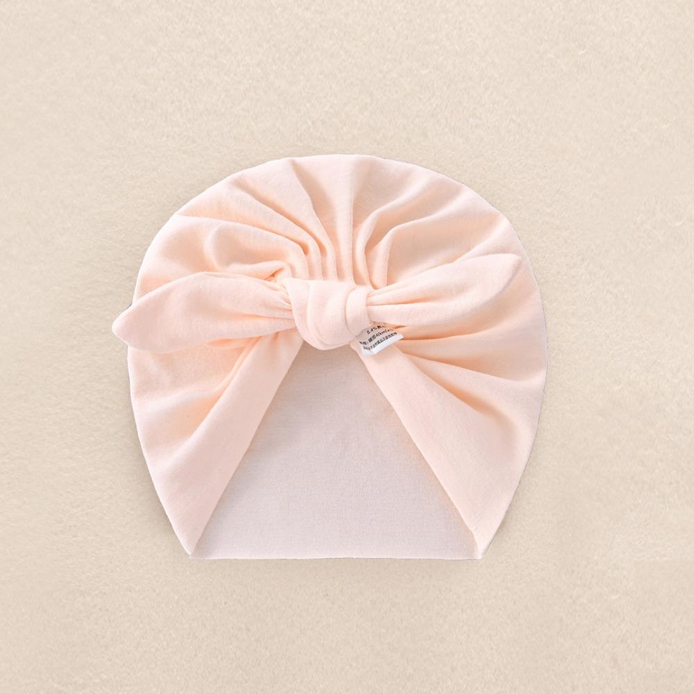 Cartoon Baby Fetal Cap 0-5 Months Newborn Turban Hat Windproof Boneless Muslin Hat  Toddler