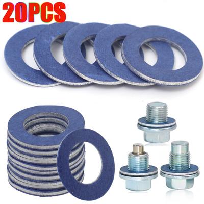 Automotive Replaceable Parts Engine Oil Pan Aluminium Sealing Gasket Threaded Oil Drain Plug Gasket Auto Accessories