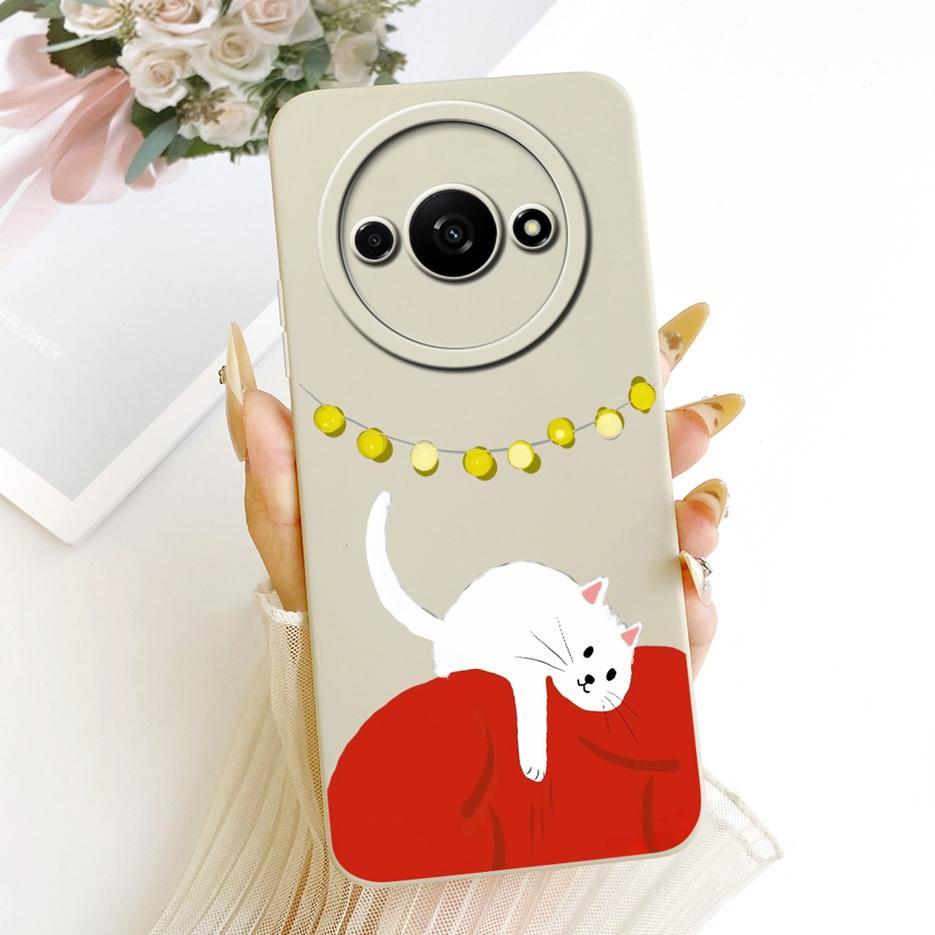 Für Xiaomi Redmi A3 A4 Hülle Redmi A3x Niedliches Kaninchen Cartoon Cover Weiche TPU Handyhülle Für Xiaomi Redmi A3 Pro RedmiA3 RedmiA4 Taschen