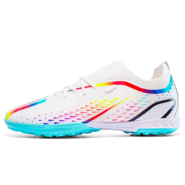 Chaussures de Football originales pour hommes, baskets d'extérieur en gazon artificiel pour enfants, crampons de Football