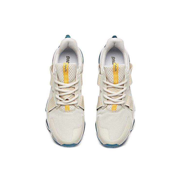 Anta Leading Full-Length Air Cushion Low-Top Running Shoes Men Running Shoes Gray Blue 91925502-1