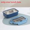 Nordic Style Stainless Steel Bento Box With Divided Compartments For Office Lunches And Meal Prep