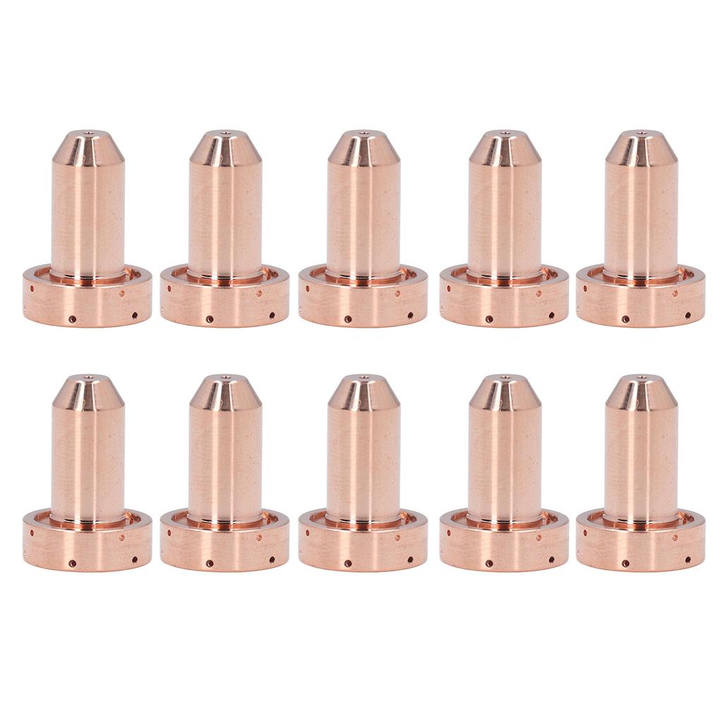 10Pcs 9 8211 Nozzle 60A Brass Plasma Cutting Torch Nozzle Replacement for SL60 SL100