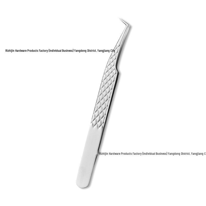 Textured Eyelash Tweezers & High-Quality Curler for Lash Artists - Ideal for Blooming and Grafting False Lashes.