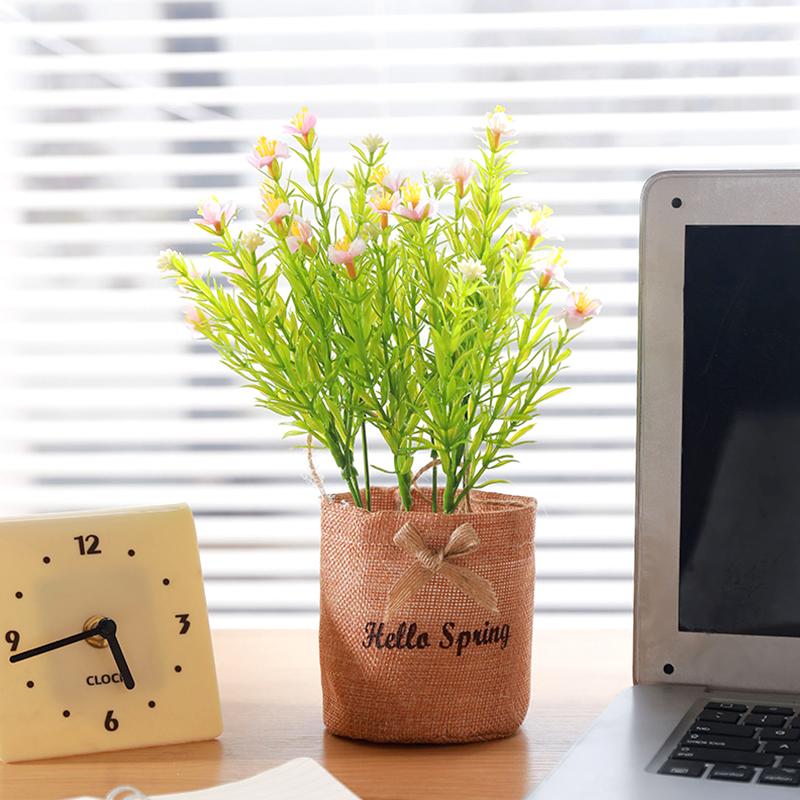 1 Stück Topfpflanze Nordeuropa Simulierte Blume Feiertagsgeschenke Weben Modern Einfachheit Hängende Heimdekoration Kunststoff