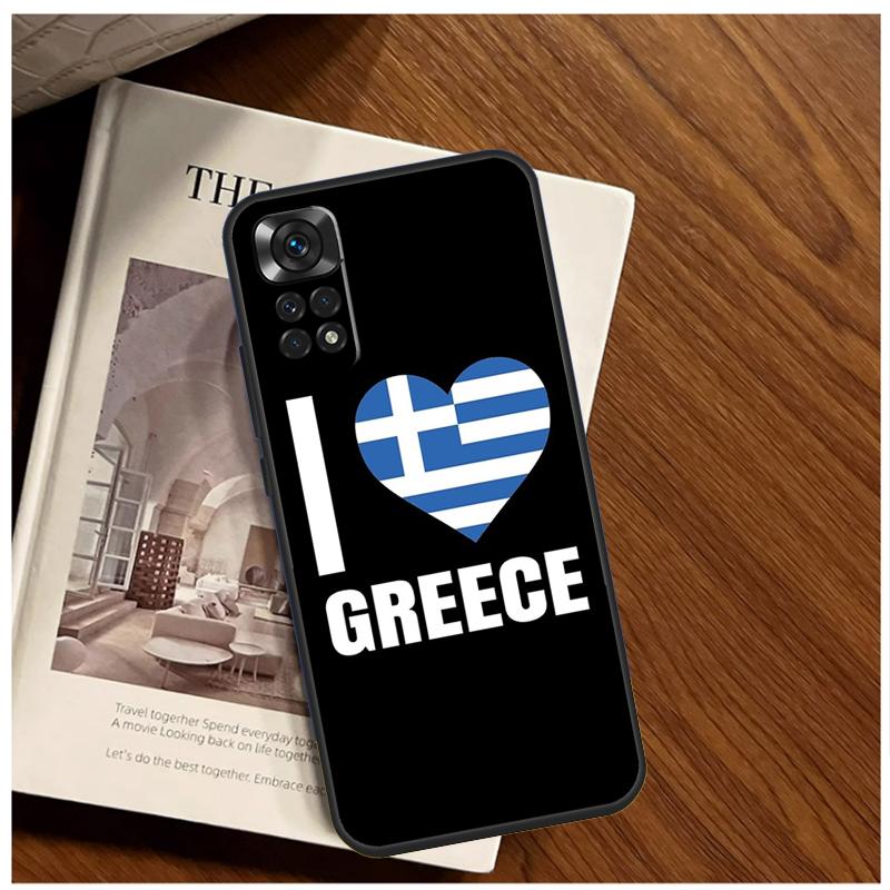 Greece Greek Flag Case For Xiaomi Redmi 12 12C 13C 10C 9C Redmi Note 13 12 9 10 11 Pro 9S 10S 11S 12S Cover