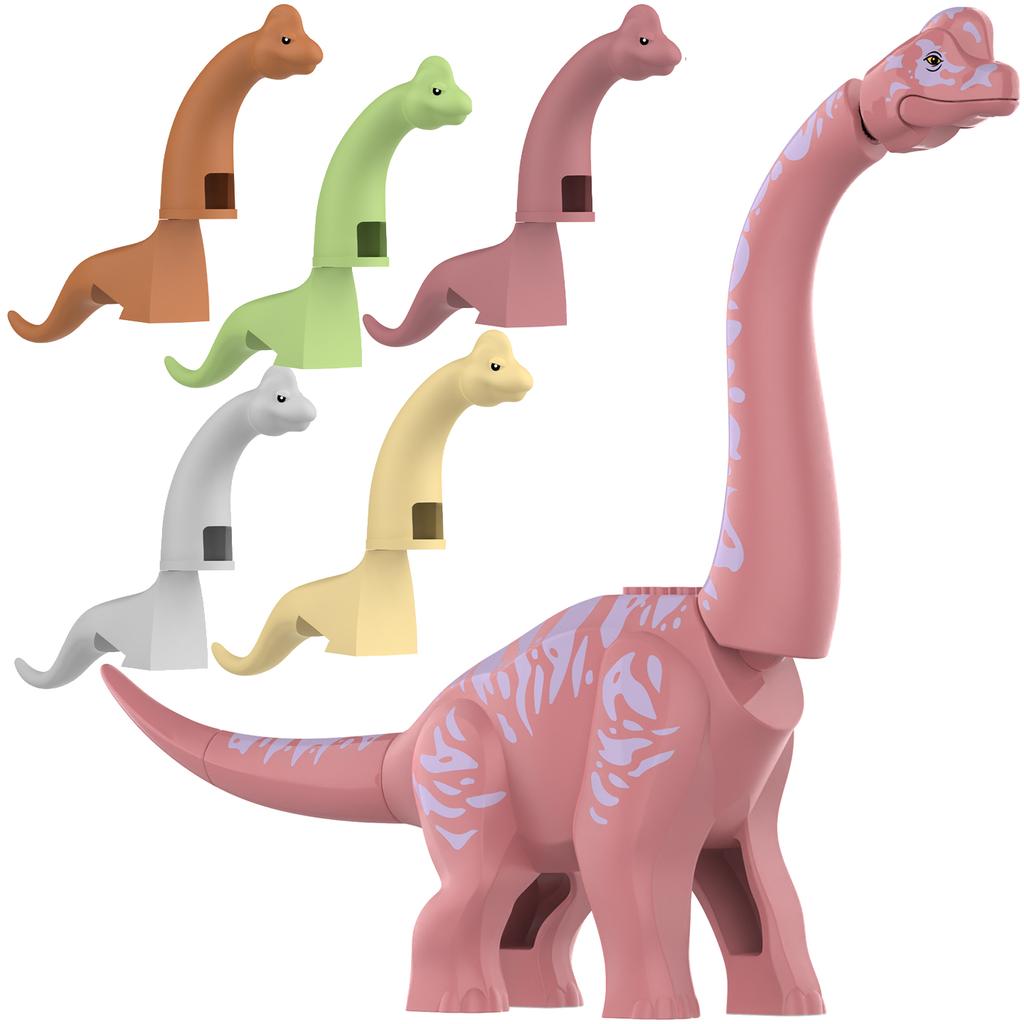 2025 New Jurassic Dinosaur Titanosaurus Animals DIY Assembly Blocks brachiosaurus Building Block Set Block Bricks Kid Dino Toys Playsets For Children