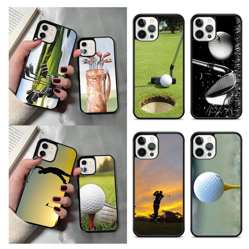 Sport Golf Ball Course Field Phone Case For iPhone 17 Air 14 15 16 13 12 Cover For Apple Pro Max Plus Coque
