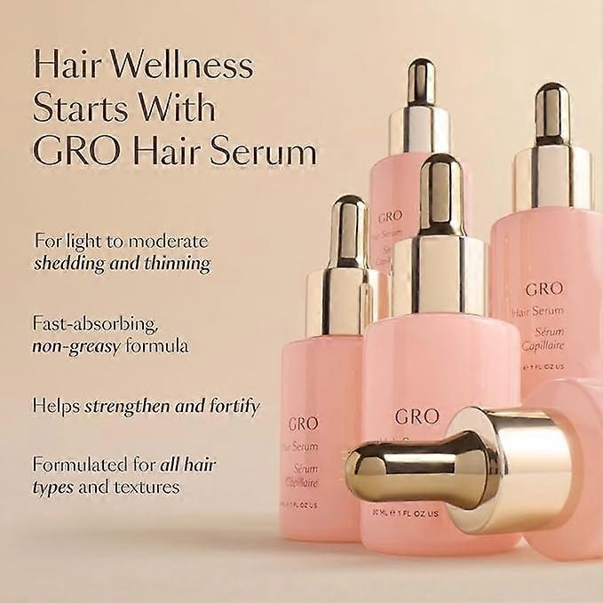 Haarwachstumsserum zur Behandlung von dünner werdendem Haar mit Bergamotte-Duft, 1 fl oz Rosa