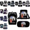 3pcs Wednesday The Adams Family Backpack+shoulder Bag+pencil Case Set Kids Gift