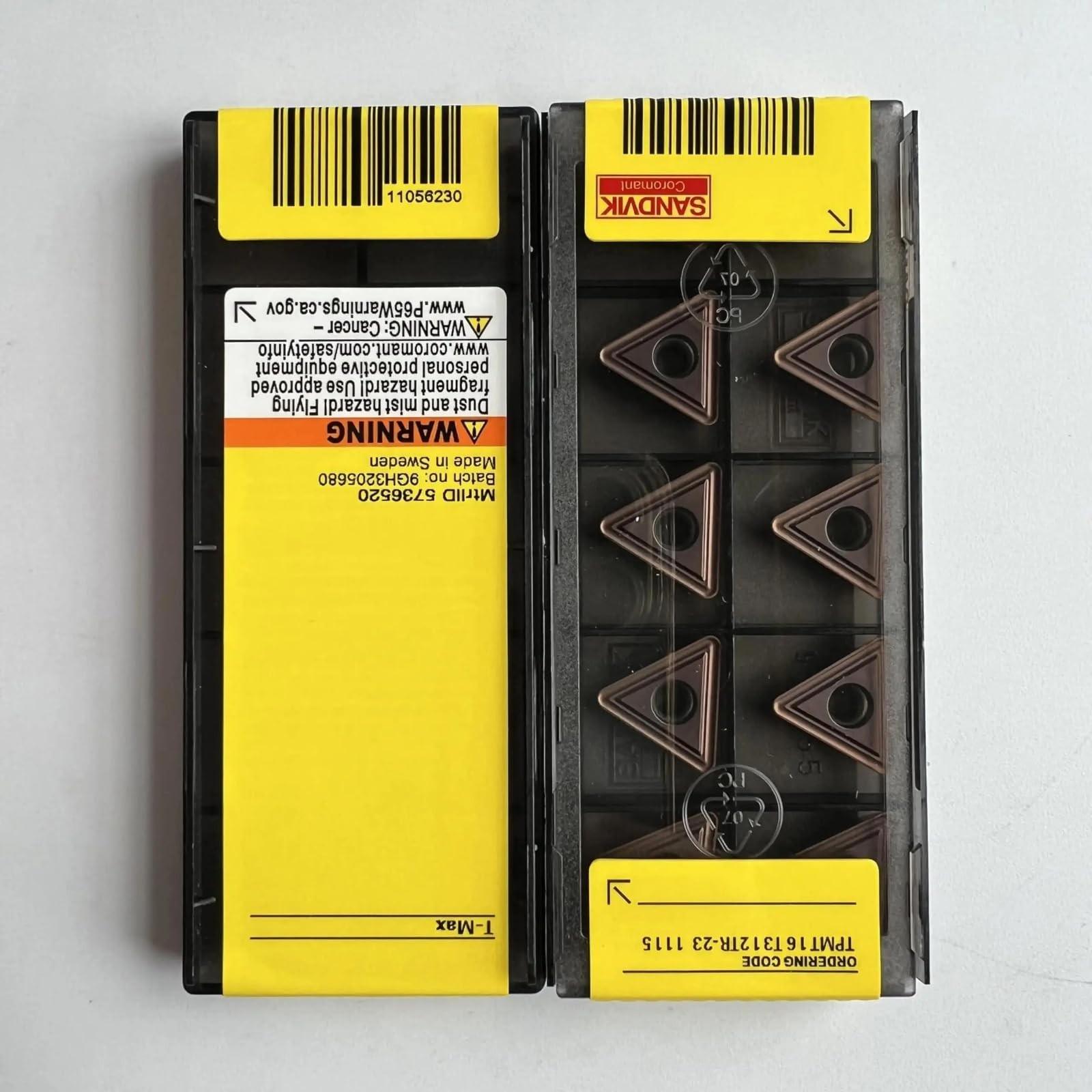 

Original Sandvik / TPMT16T312TR-23 1115 / CNC lathe carbide blade 10 PCS