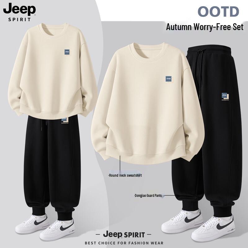 JEEP SPIRIT Men's Autumn Sweatshirt & Jogger Set