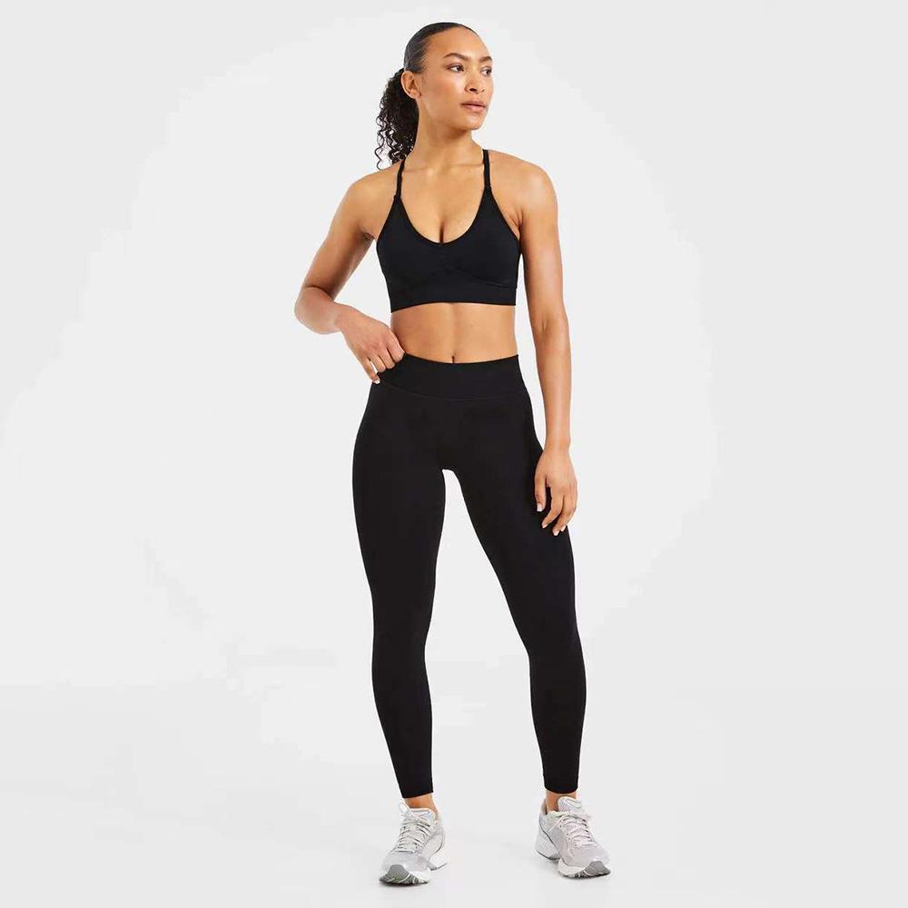 Hochelastische nahtlose Yoga-Leggings: Einfarbig, Hüfthebend, Fitness-Formhose für den europäischen und amerikanischen Markt