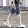 Men's Denim Workwear Shorts, Men's Loose Multi-pocket Shorts, Japanese Oversized Perforated Men's Shorts