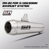 51/60mm Motorcycle Exhaust Muffler for ZX6R ZX4R, MT07, FZ25, NMAX, GY125, Z650, GSX8S, XL750,AW30 Escape Muffler with Db