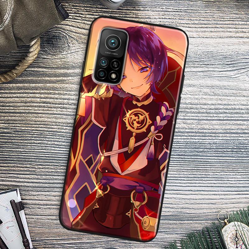 Scaramouche Genshin Impact Hülle Für Xiaomi 13 11T 12T Pro 12 Lite 12X Cover Für POCO X3 X4 X5 F5 Pro F4 GT C40 M5s F3