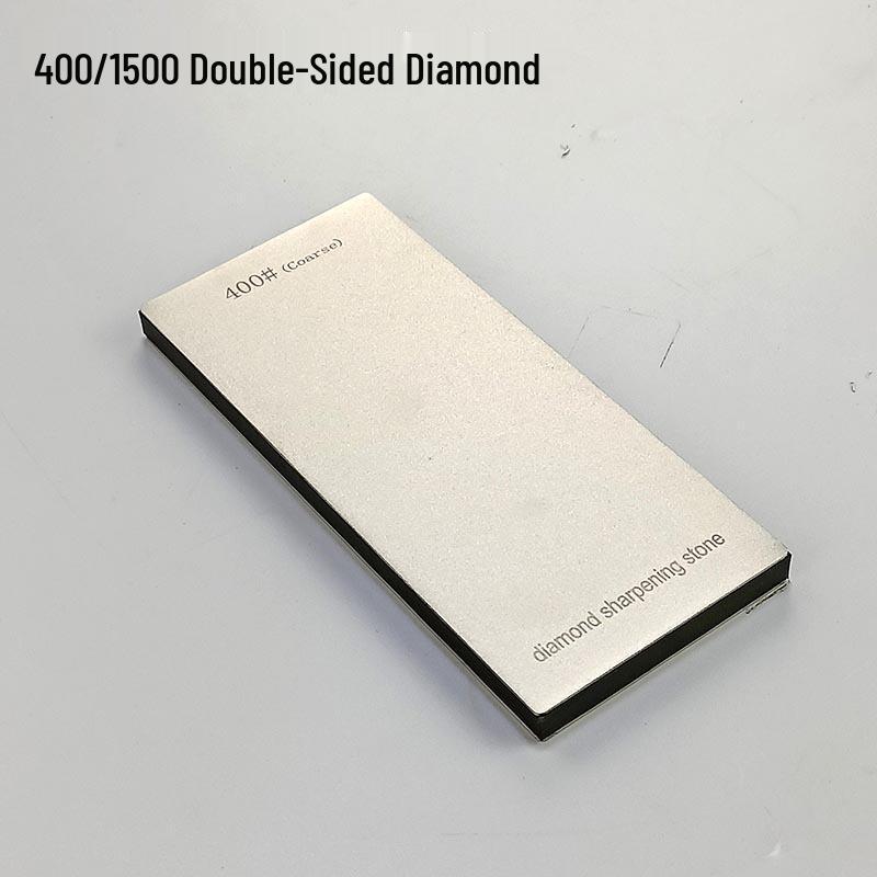 Diamond Whetstone Knife Sharpener with Non-Slip Acrylic Base - Single/Double-Sided.