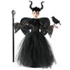 Childrens Maleficent Cosplay Costumes Halloween Stage And Themed Party Up Dress