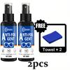 30ml Portable Anti-Fog Spray: Multi-Use for Goggles/Glasses/Helmets/Car Glass, PVC Black Bottle, Vision Enhancer, Sleek, Free To