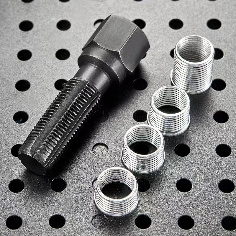 

14mm M14 x 1.25 Spark Plug Rethreader Kit Car Cylinder Thread Repair Tool Set for Automotive Engine Repair