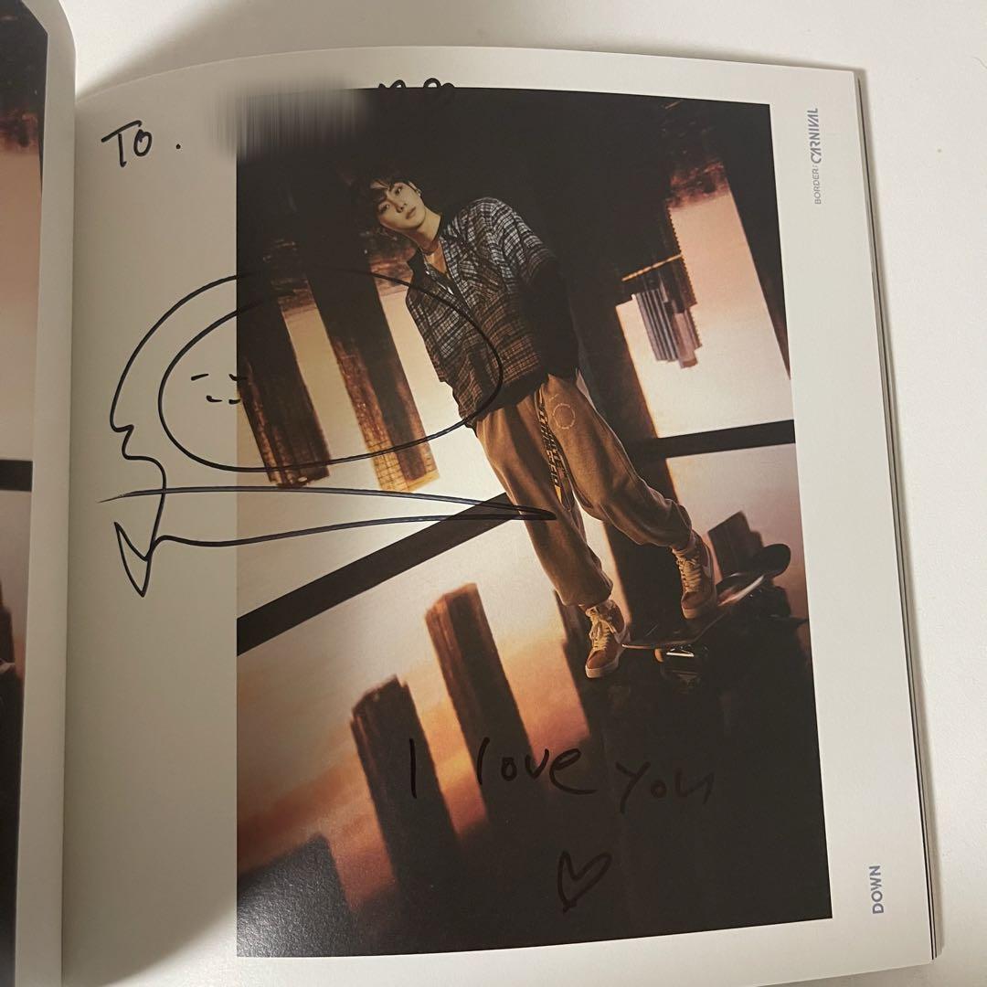 

[USED] Enhypen Jungwon autographed message included
