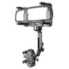 Rear View Glass Phone Holder,Rotatable and Retractable, Universals Mount, Cellphone Car Mount for 4''-7'' Device