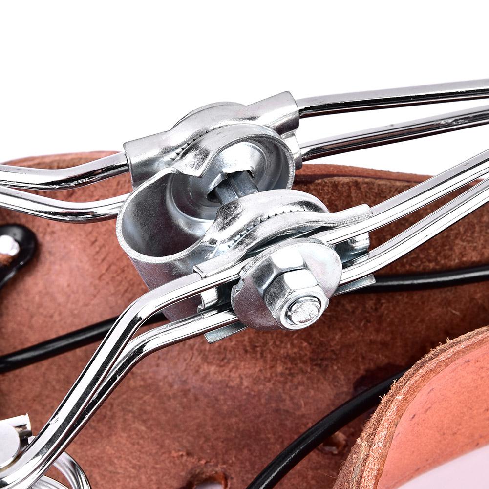 Vintage Mountain Bike Saddle with Shock Absorbing Springs, Ergonomic Wide Design for Standard Posts, Crafted with Lasting Comfort and R