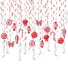 Foil Ceiling Swirls Ornament for Christmas Hanging Streamers Party Ceiling Decors Happy Christmas Festival Home Decors