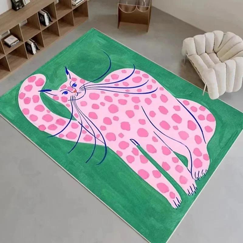 Cartoon Abstract Animals Art Children Bedroom Carpet for Home Decor Living Room Non-slip Mat Hotel Sofa Coffee Table Area Rugs