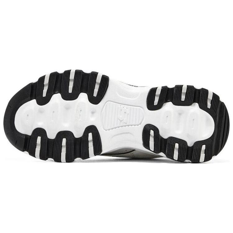 Skechers ARCH FIT DLITES Fabric Fashion Casual Comfortable Low-Top Dad Shoes Women's 149805-WBK