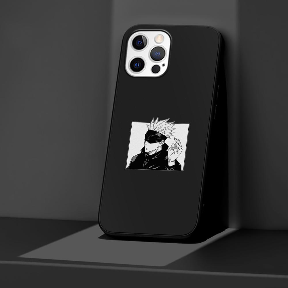 

Чехол для телефона Apple iPhone 14 11 13 Pro Max 12 Mini XR 7 8 + SE 2020 XS 6 6s Plus 5 5s Cool Jujutsu Kaisen силиконовый черный чехол iPhone 6(6s)