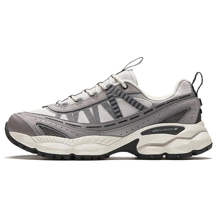 

new Anta Wear Resistant Low Top Running Shoes Men s Light Silver Gray 40