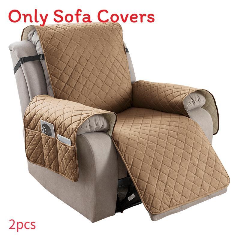 Universal Polyester Square Pattern Sofa Cushion For Single Double Triple Seat Lounge Chair Protector