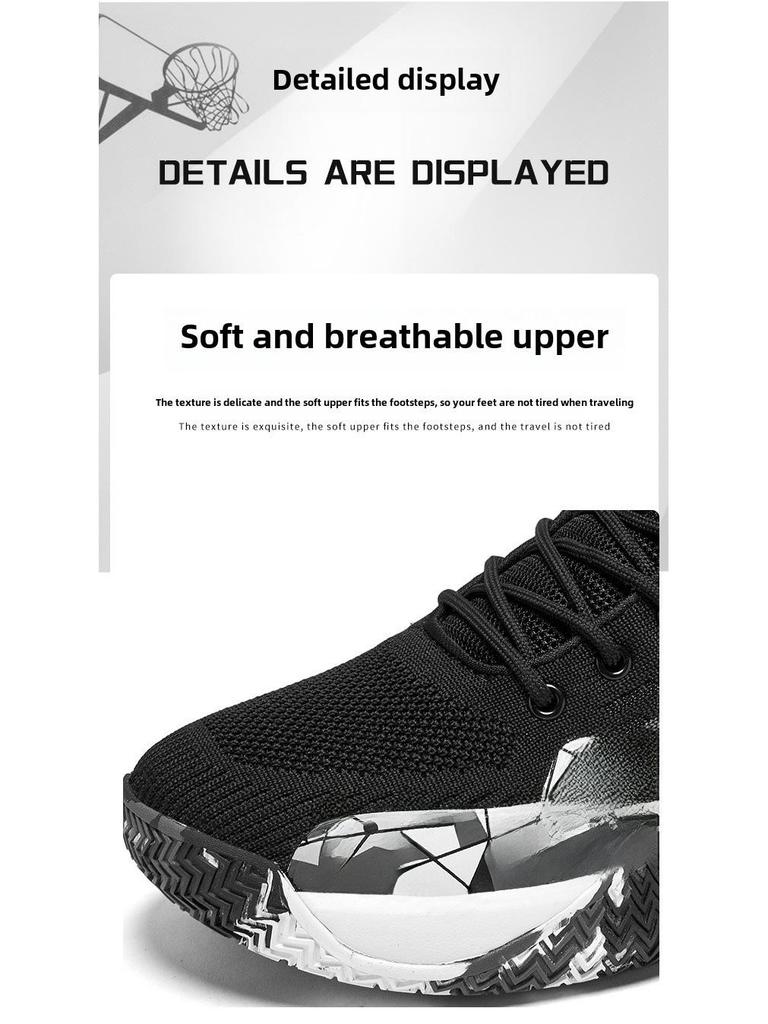 Zapatillas de Baloncesto de Caña Alta de Malla Camuflaje para Hombre - Moda Deportiva para Jóvenes Estudiantes