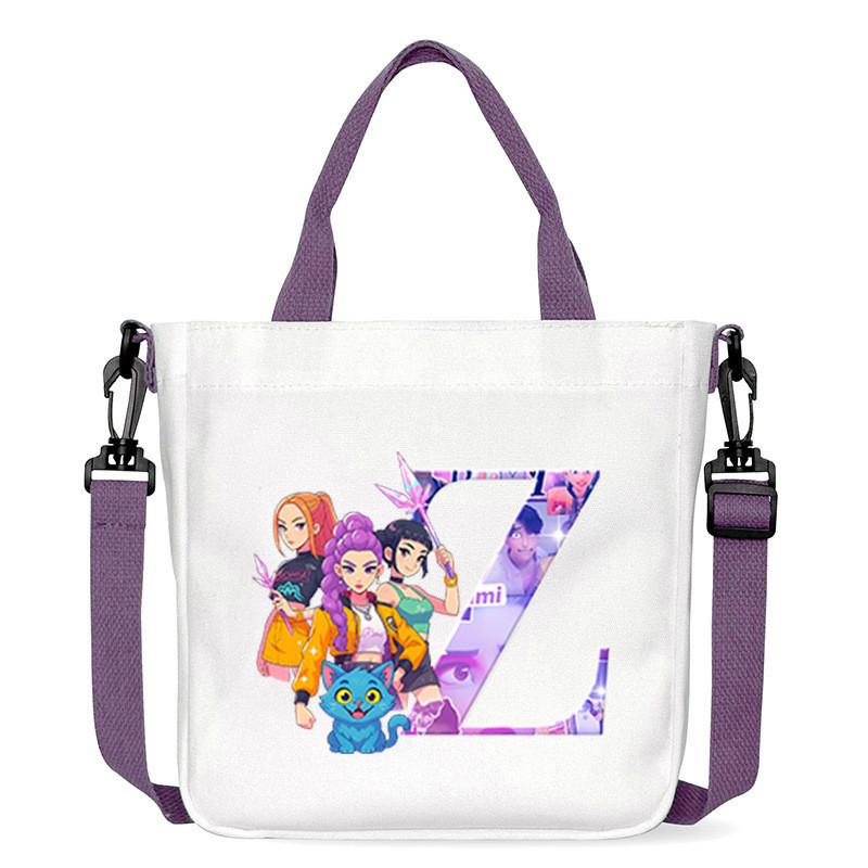 Детские Девочки Sajaboys Rumi Mira Zoey С принтом Студенческая Легкая Сумка через плечо Повседневные Холщовые Сумки на плечо 23*23cm