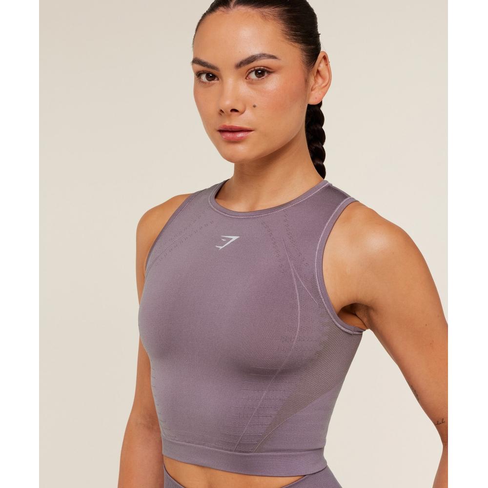 Gymshark Running Seamless Tank Dusk Purple Walnut Mauve B5c8j Pcm5