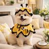 Cat Headgear Elastic Pet Knitted Hat Comfortable Bee Shaped Cat Collar Warm Pet Costumes Party Events