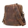 New Arrival Men Vintage Crazy Horse Cowhide Genuine Leather Shoulder Crossbody Bag Retro Casual Daily Messenger Handbag Dropshipping Available