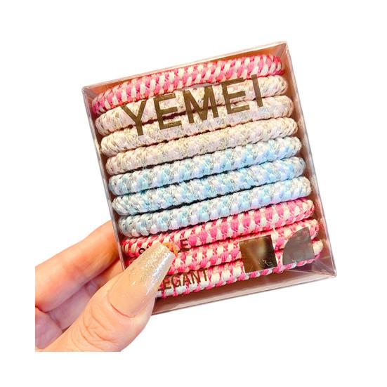 High Ponytail Hair Tie 10/14Pcs Elasticity Ropes, Thick Rubber Bands, Super Grip No Slip Ties, Breakage Accessories for Running Climbing Non-slip