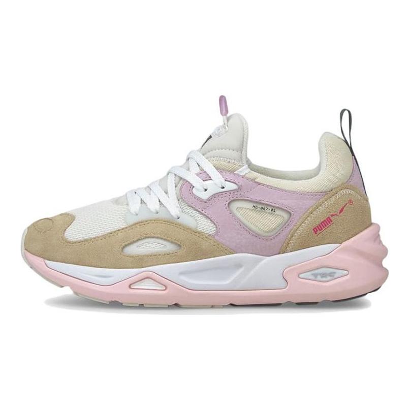 Puma Trc Blaze Fabric Leather Sports Casual Low-Top Lifestyle Shoes Unisex sneaker Brown White Pink 383104-03