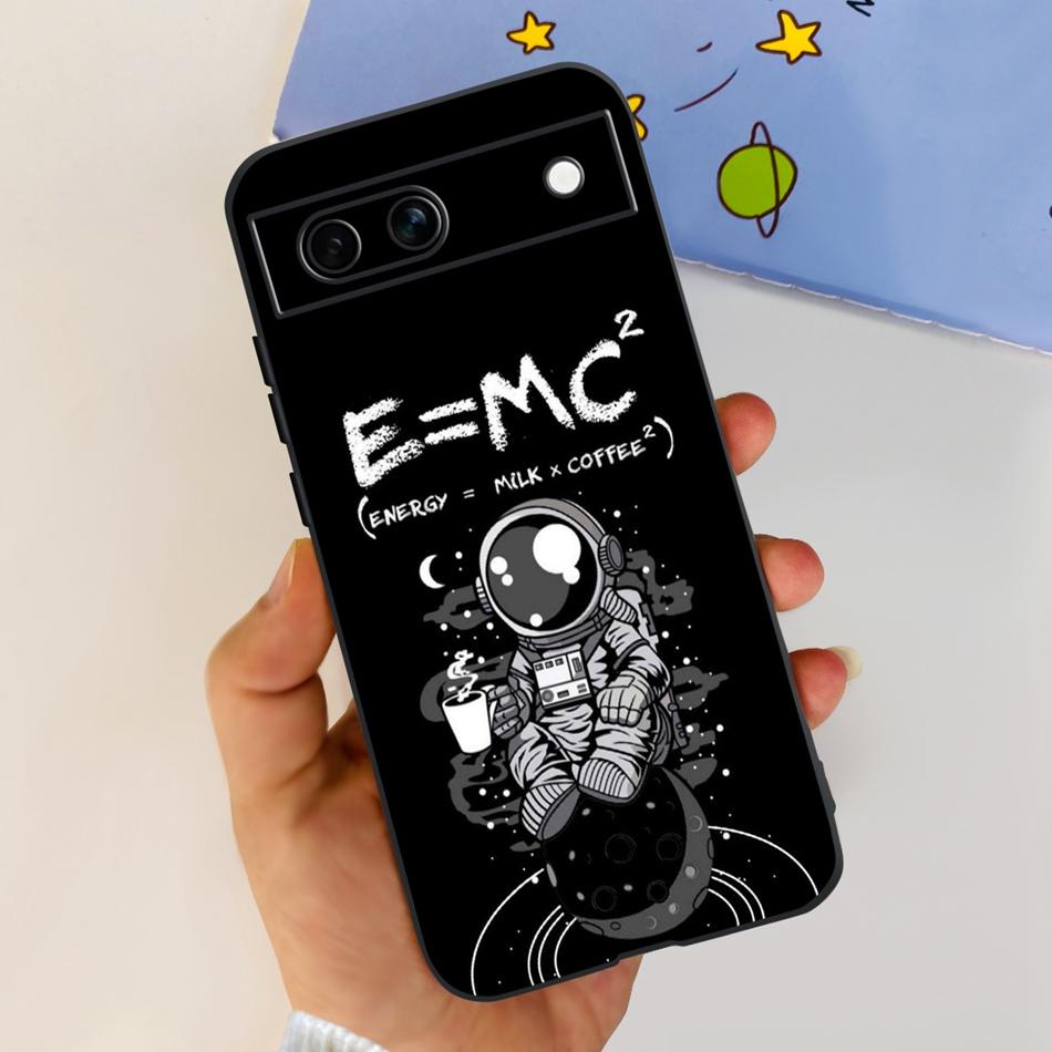 For Google Pixel 8a / Pixel 8 / Pixel 8 Pro Black Silicon Case For Google Pixel8a Pixel8 8Pro Fashion Cool Soft TPU Phone Cases