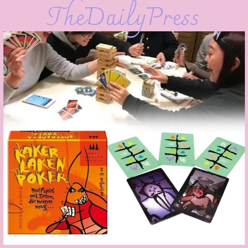 Laken Kaker Poker Card Board Game Family Party Prop Educational Toy Gift Kids