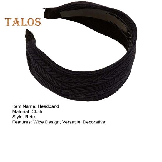 Damen-Stirnband im Retro-Stil, elastisches Design, breiter Haarreif, verstellbare Passform, leichtes, bequemes Haar-Accessoire