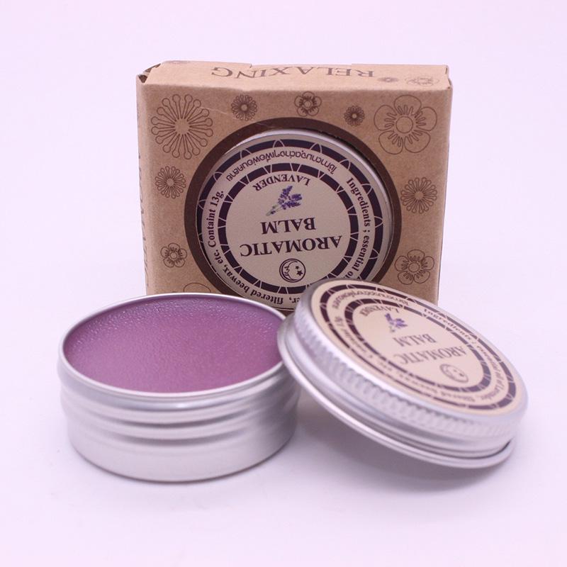Lavender Aromatic Balm Help Sleep Soothing Cream Essential Oil Insomnia Care Lavender Hydration Soothing for Insomnia Care 13g