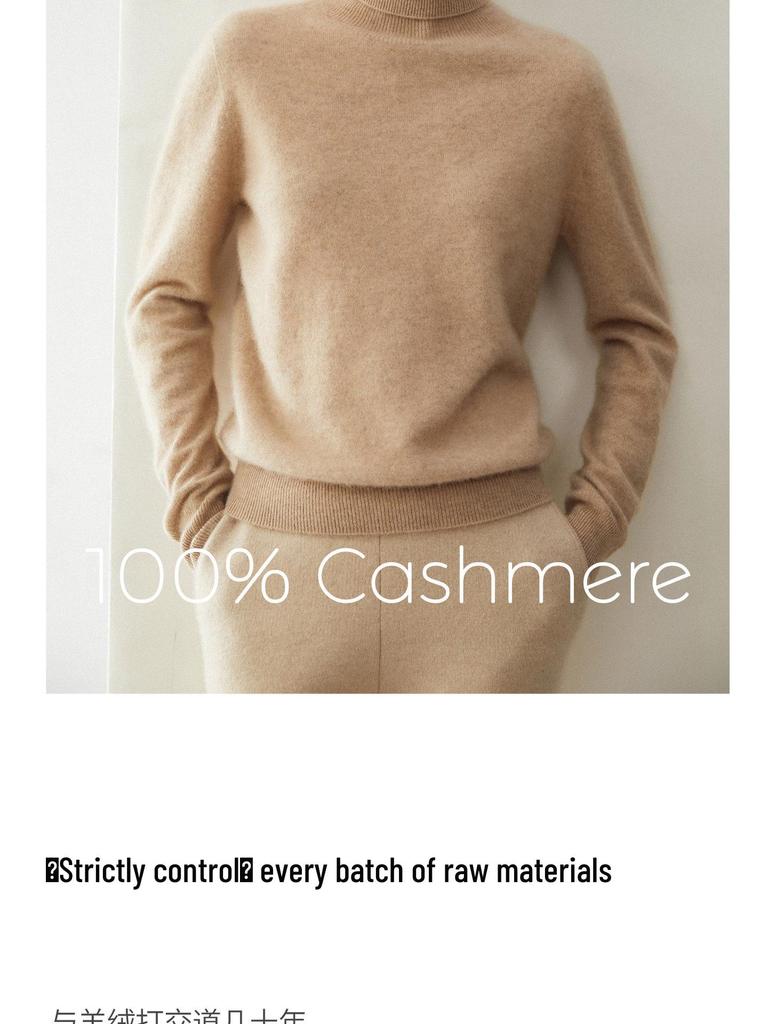Women's Pure Cashmere Long Sleeve Lapel Pullover Sweater for Autumn/Winter
