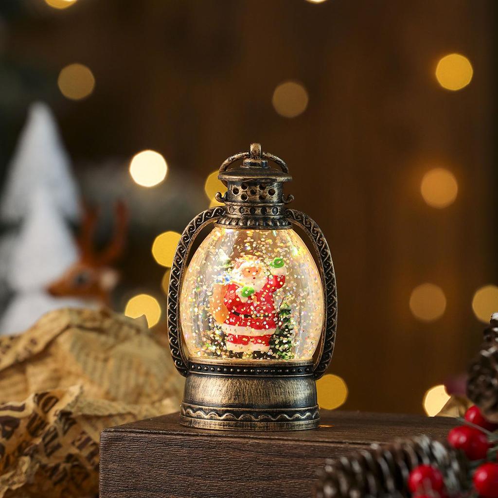 Christmas Glow Snowfall Horse Lantern - Handheld Window Ornament & Gift for Kids