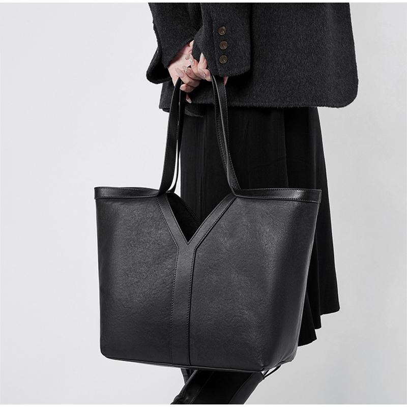 Borsa a tracolla in vera pelle Design a Y Lusso Spalla Casual Borsa da vacanza Grande capacità Borsa tote a forma di ala Borsa a tracolla