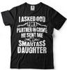 Geschenk für Papa von Tochter Vatertag Geschenk T-Shirt Lustige Papa Geschenke Papa T-Shirt