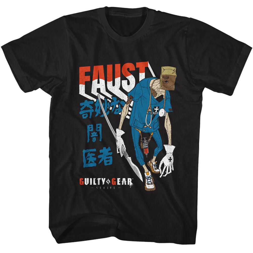 Guilty Gear Strive Arc Video Game Faust Anime Character Photo Men T Shirt XXL